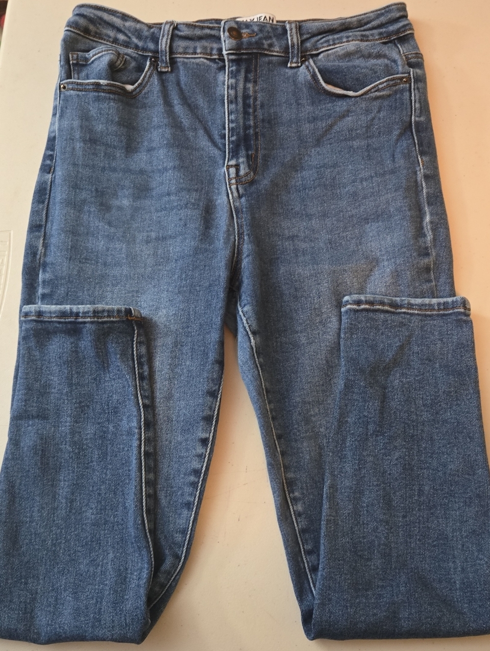 Wax Jean Authentic High Waisted Basic Skinny Jeans, - Dark Wash, Womens Sz 13/31